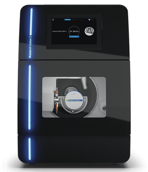 Ceramill Motion 3 CAD CAM dental milling machine used to fabricate porcelain crowns at My NJ Dentist